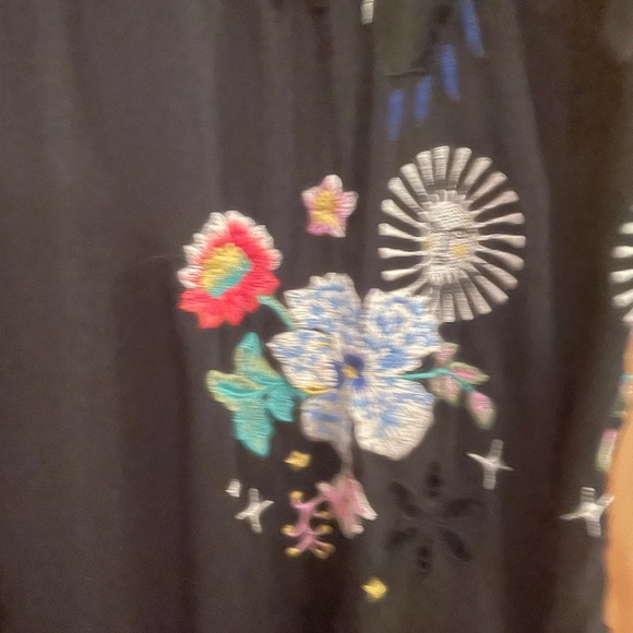 johnny was amapola embroidered maxi dress